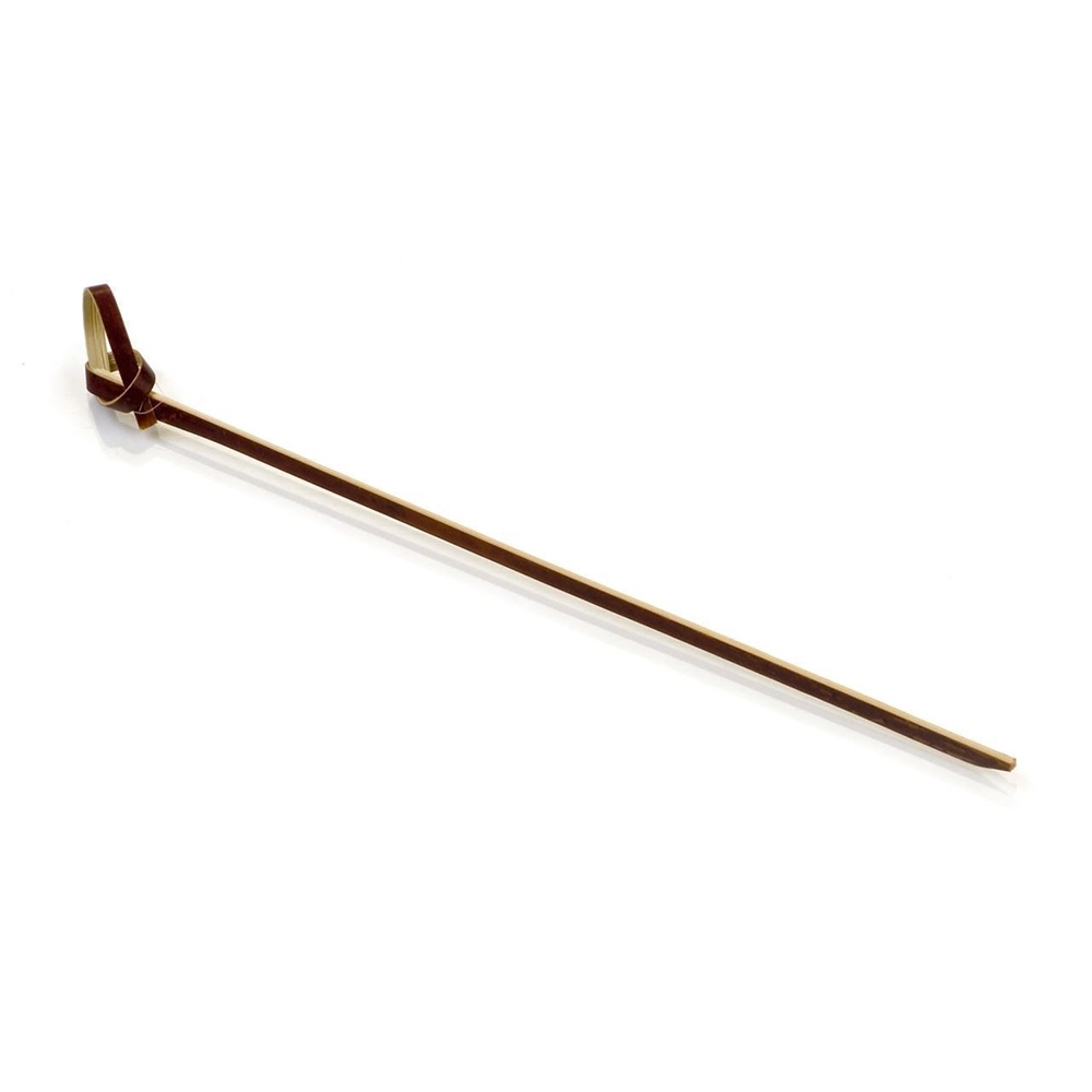 Picture of 6" Bamboo Knot Picks - 150mm - Red (100/Pack)