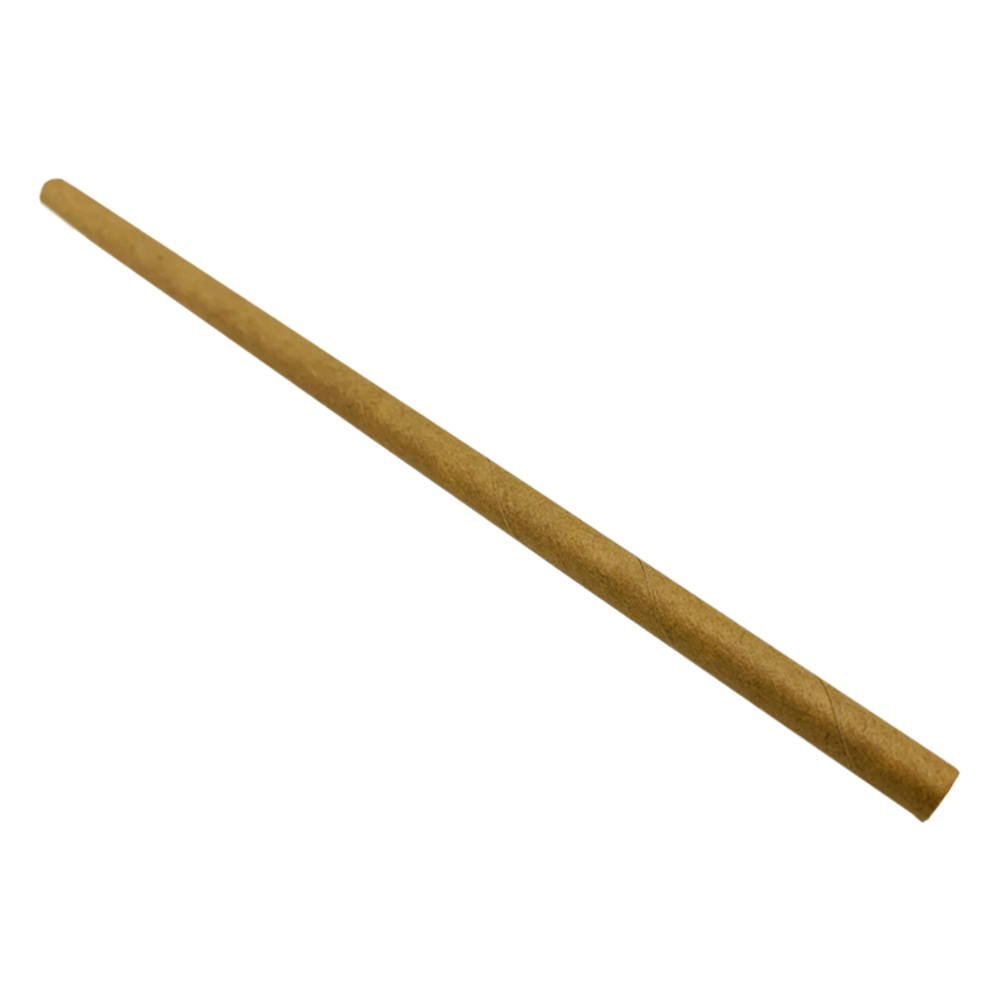 Picture of Paper Straw - Brown - 6 x 150mm (6") 200/Box