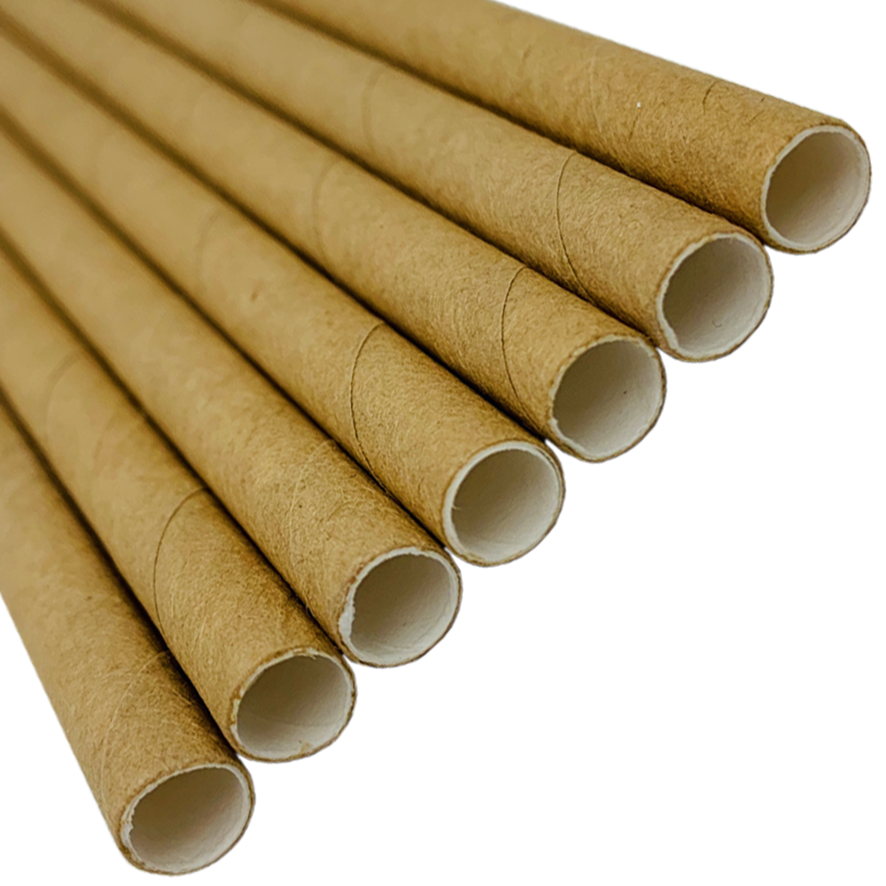 Picture of Paper Straw - Brown - 6 x 200mm (8") 200/Box