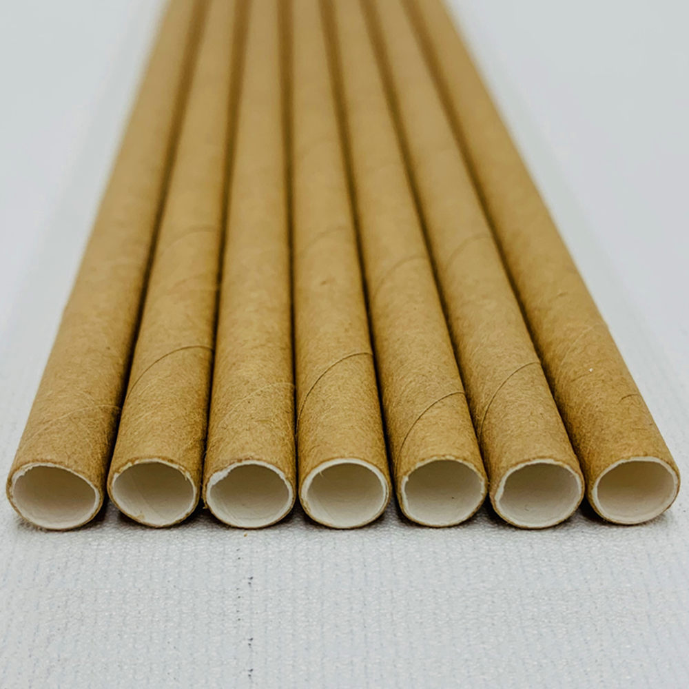 Picture of Paper Straw - Brown - 6 x 200mm (8") 200/Box
