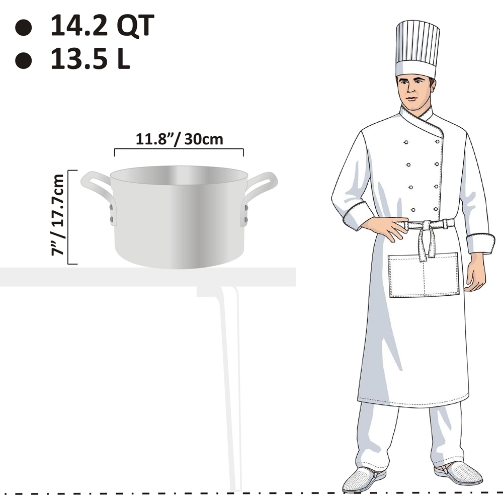 Picture of 13.5L Standard Weight Sauce Pot - 4mm