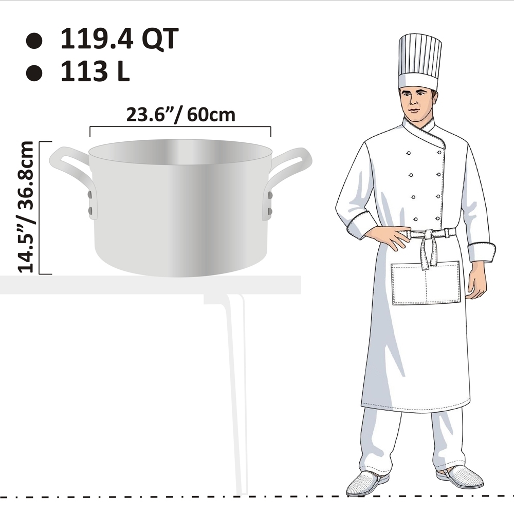 Picture of 113L Heavy Weight Sauce Pot - 7mm