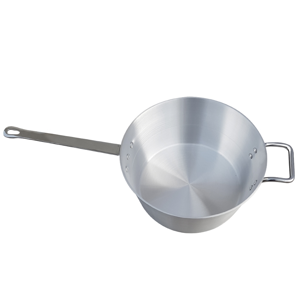 Picture of 9.7L Heavy Weight Tapered Sauce Pan without Lid with Helper Handle - 6mm