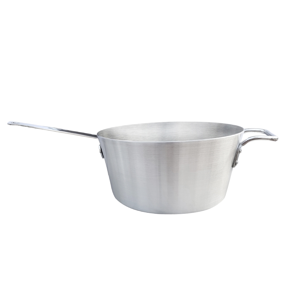 Picture of 9.7L Heavy Weight Tapered Sauce Pan without Lid with Helper Handle - 6mm