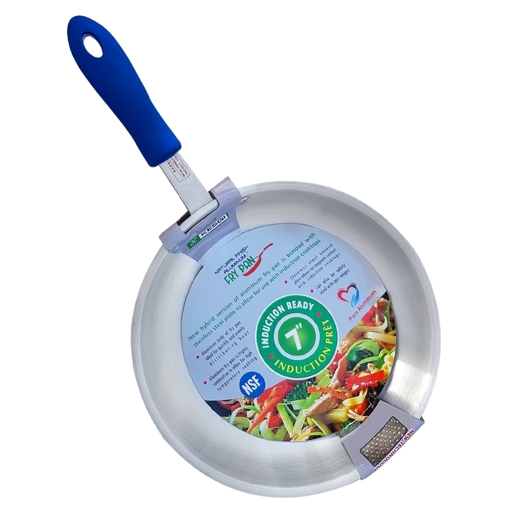 Picture of 12" Natural Finish Induction Ready Fry Pan with Removable Sleeve - 3.5mm