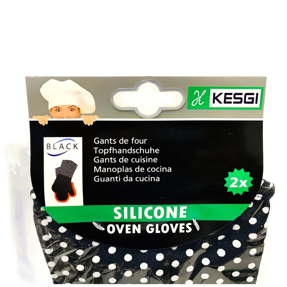 Picture of Oven Mitt Silicone Black (1 pair)