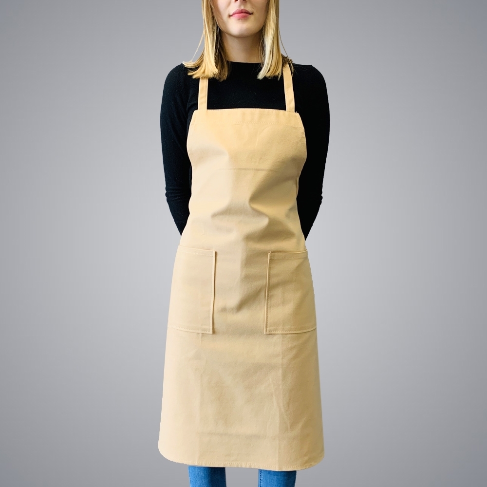 Picture of Full Body Apron with 3 Pockets - Beige