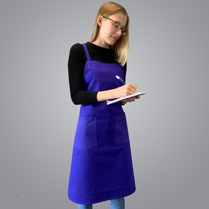 Picture of Full Body Apron with 2 Pockets - Blue