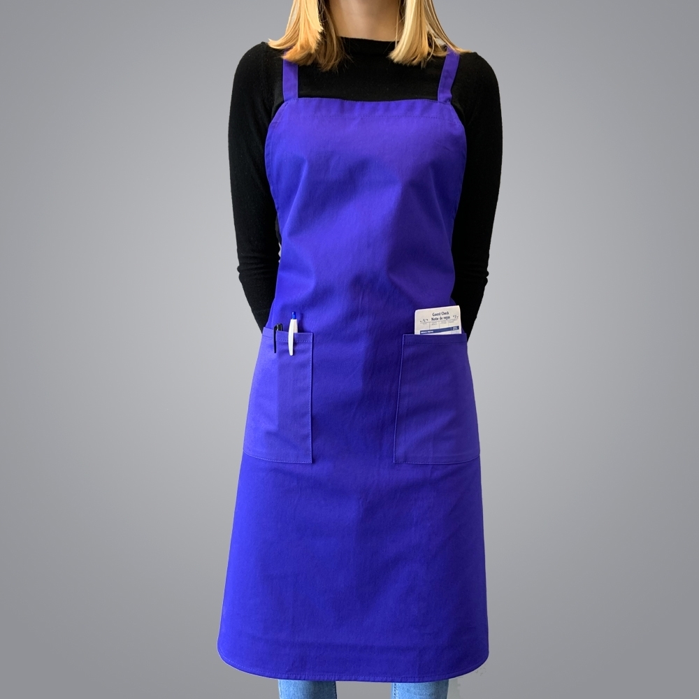 Picture of Full Body Apron with 2 Pockets - Blue