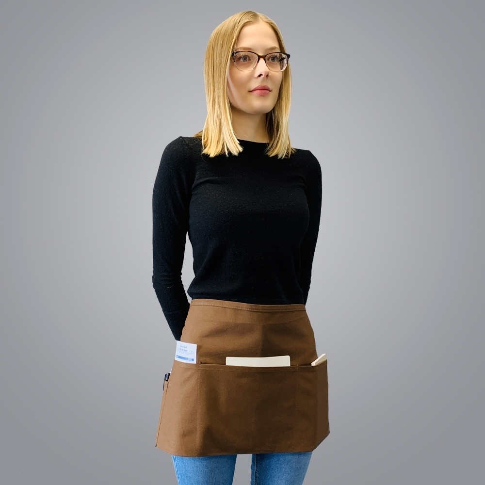 Picture of Waist Apron with 3 Pockets - Chocolate