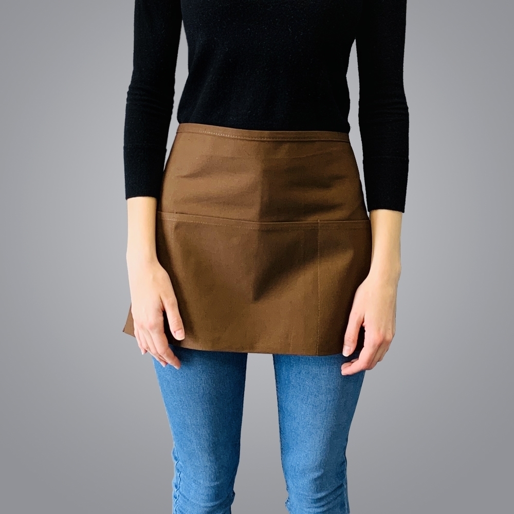Picture of Waist Apron with 3 Pockets - Chocolate