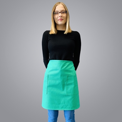 Picture of Half Body Apron with 2 Pockets - Green